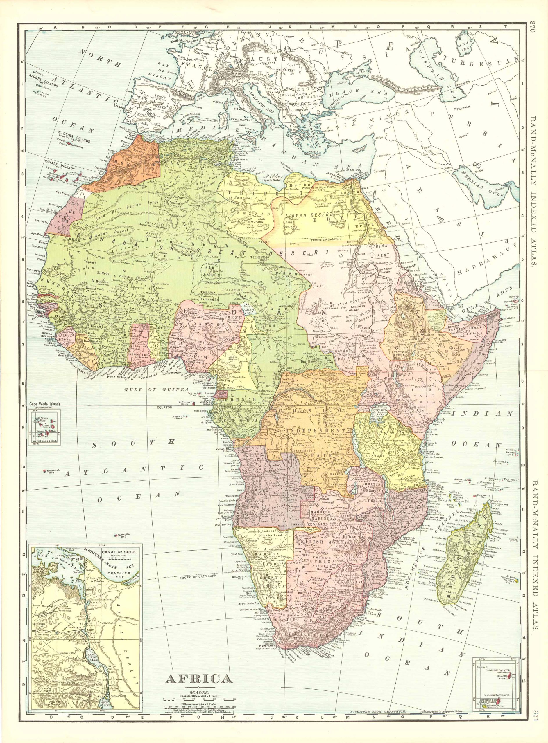 Rand McNally and Co. - Africa - Art Source International