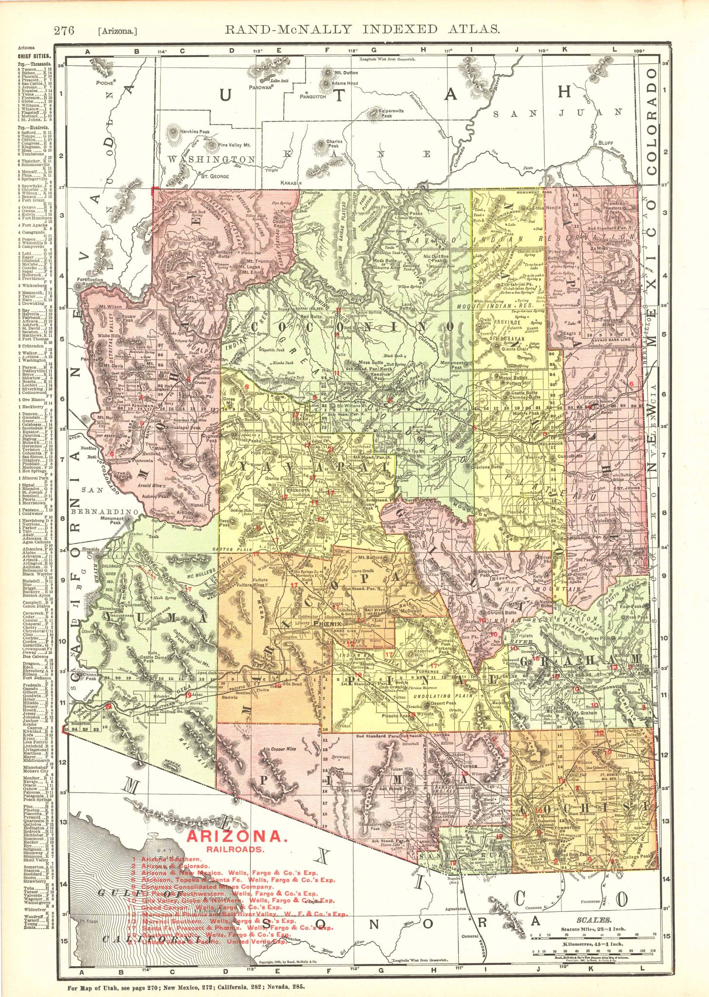 Rand Mcnally And Co. - Arizona - Art Source International