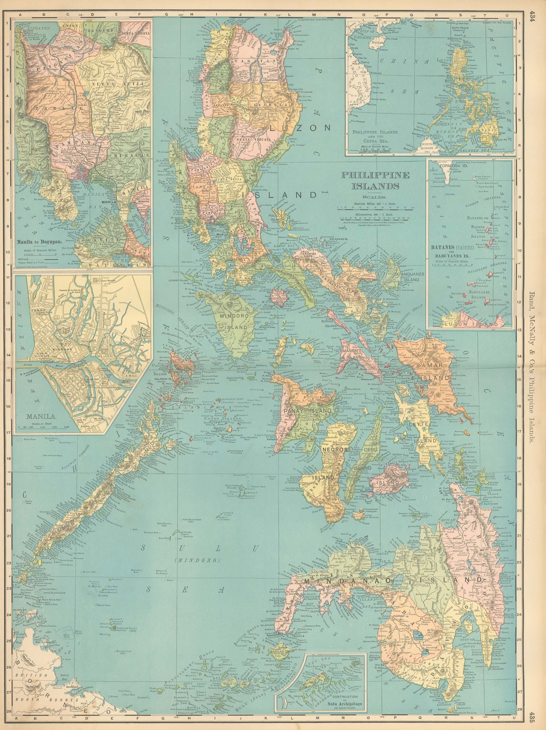 McNally's 1902 Map of Philippine Islands - Art Source International
