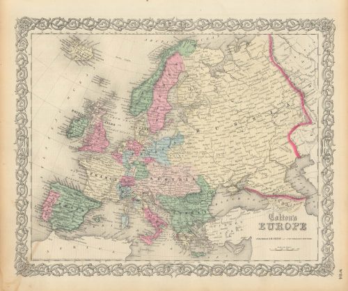 Vintage Antique Europe Maps